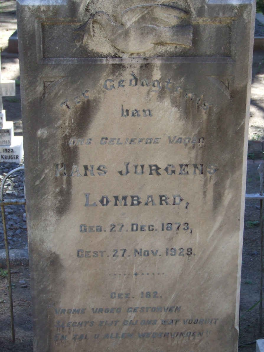 LANDMAN Hans Jurgens 1873-1927