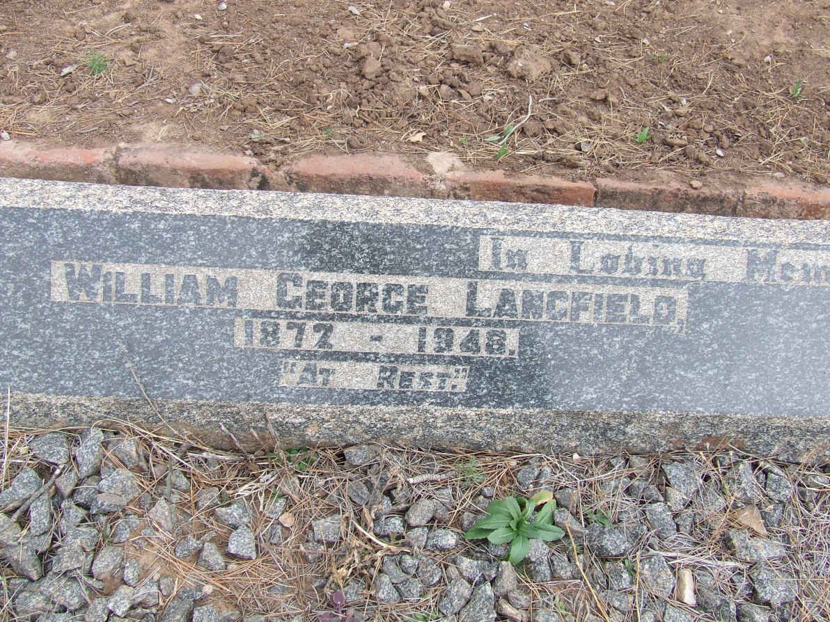 LANGFIELD William George 1872-1948