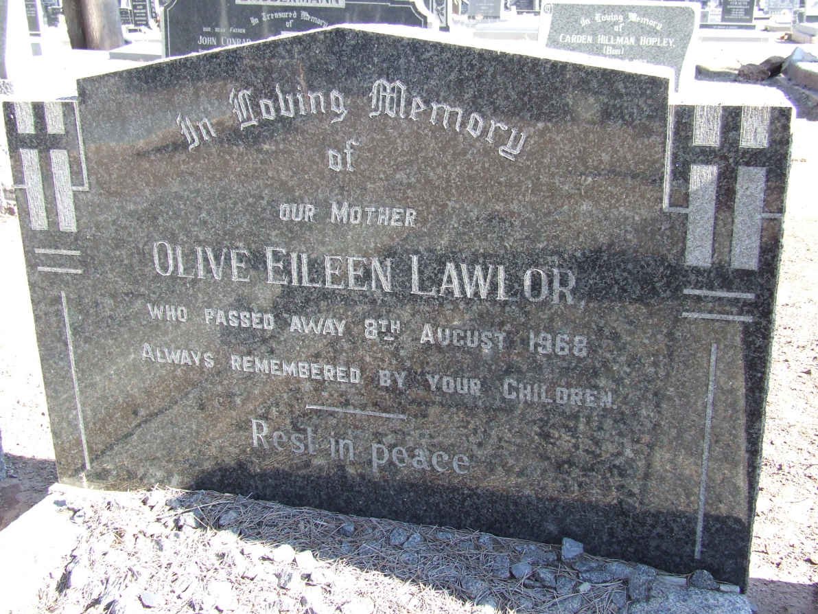 LAWLOR Olive Eileen -1968