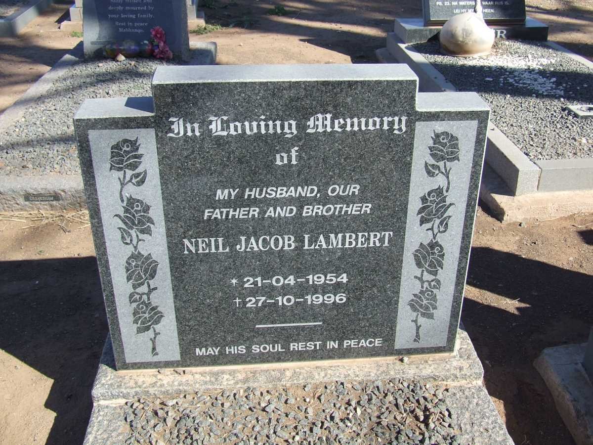 LAMBERT Neil Jacob 1954-1996