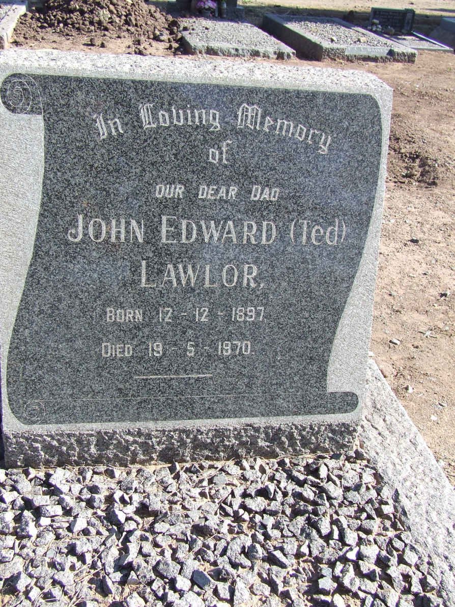 LAWLOR John Edward 1897-1970