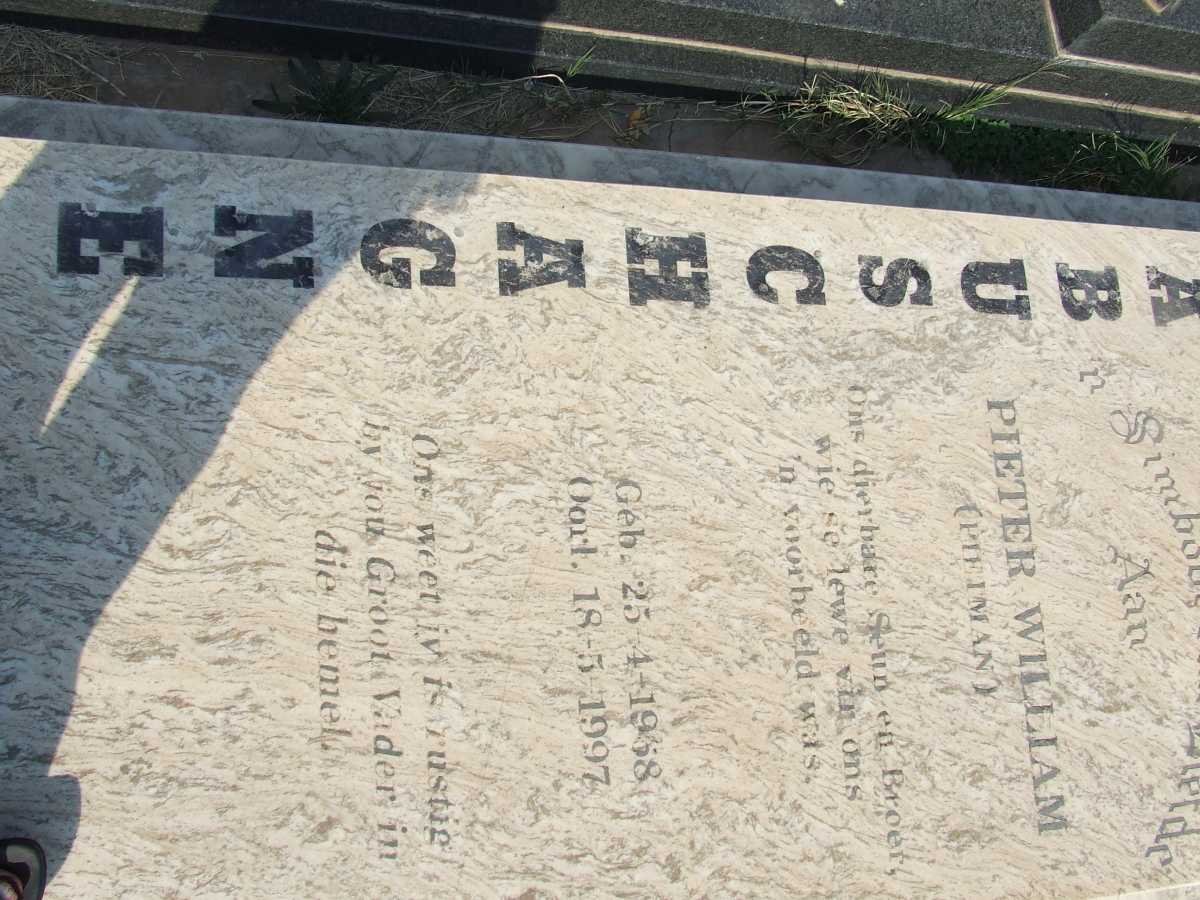 LABUSCHAGNE Pieter William 1958-1997
