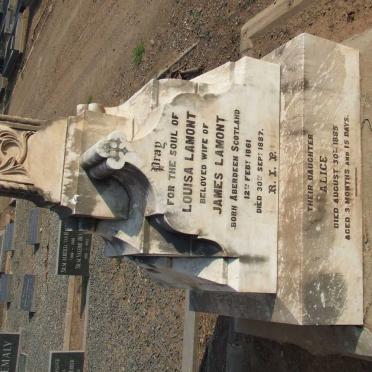 LAMONT James 1856-1920 &amp; Louisa 1861-1927 :: LAMONT Alice -1885