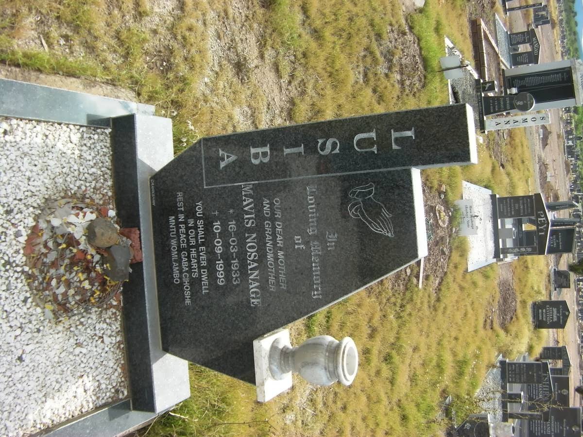 LUSIBA Mavis Nosanage 1933-1999