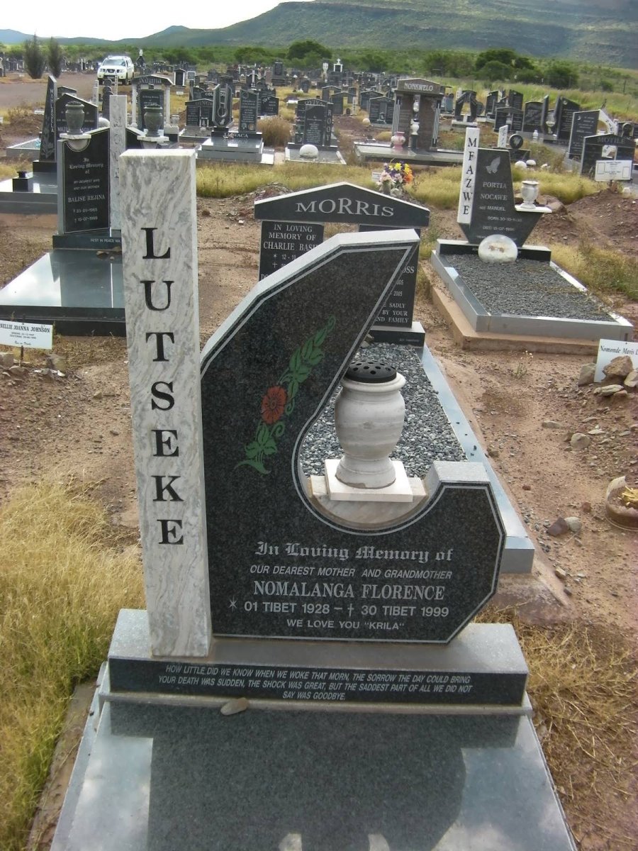 LUTSEKE Nomalanga Florence 1928-1999