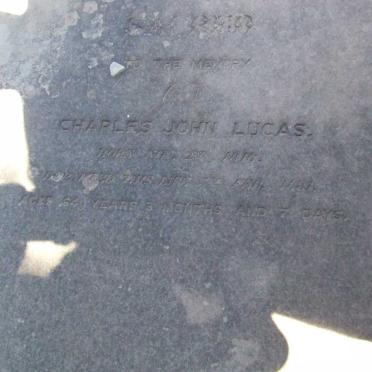 LUCAS Charles John 1816-1881
