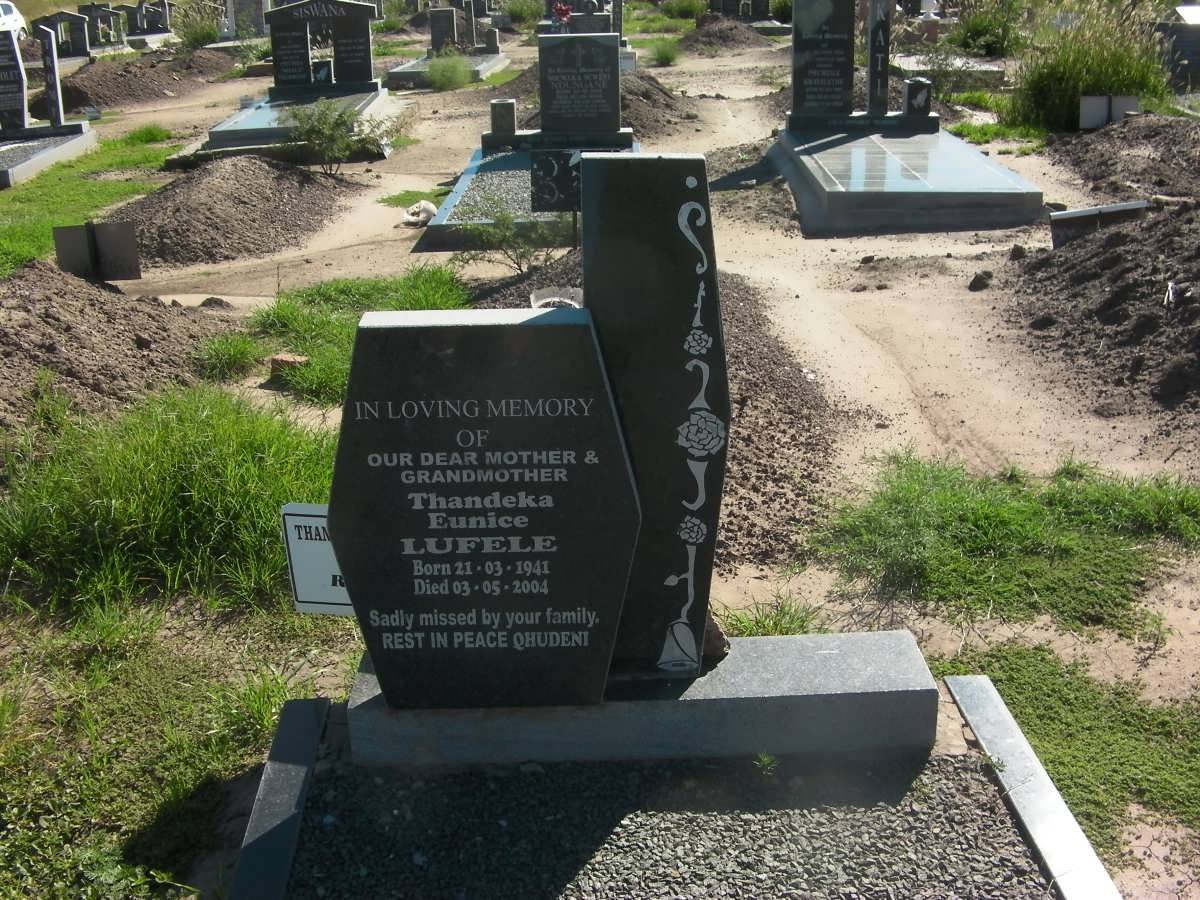 LUFELE Thandeka Eunice 1941-2004
