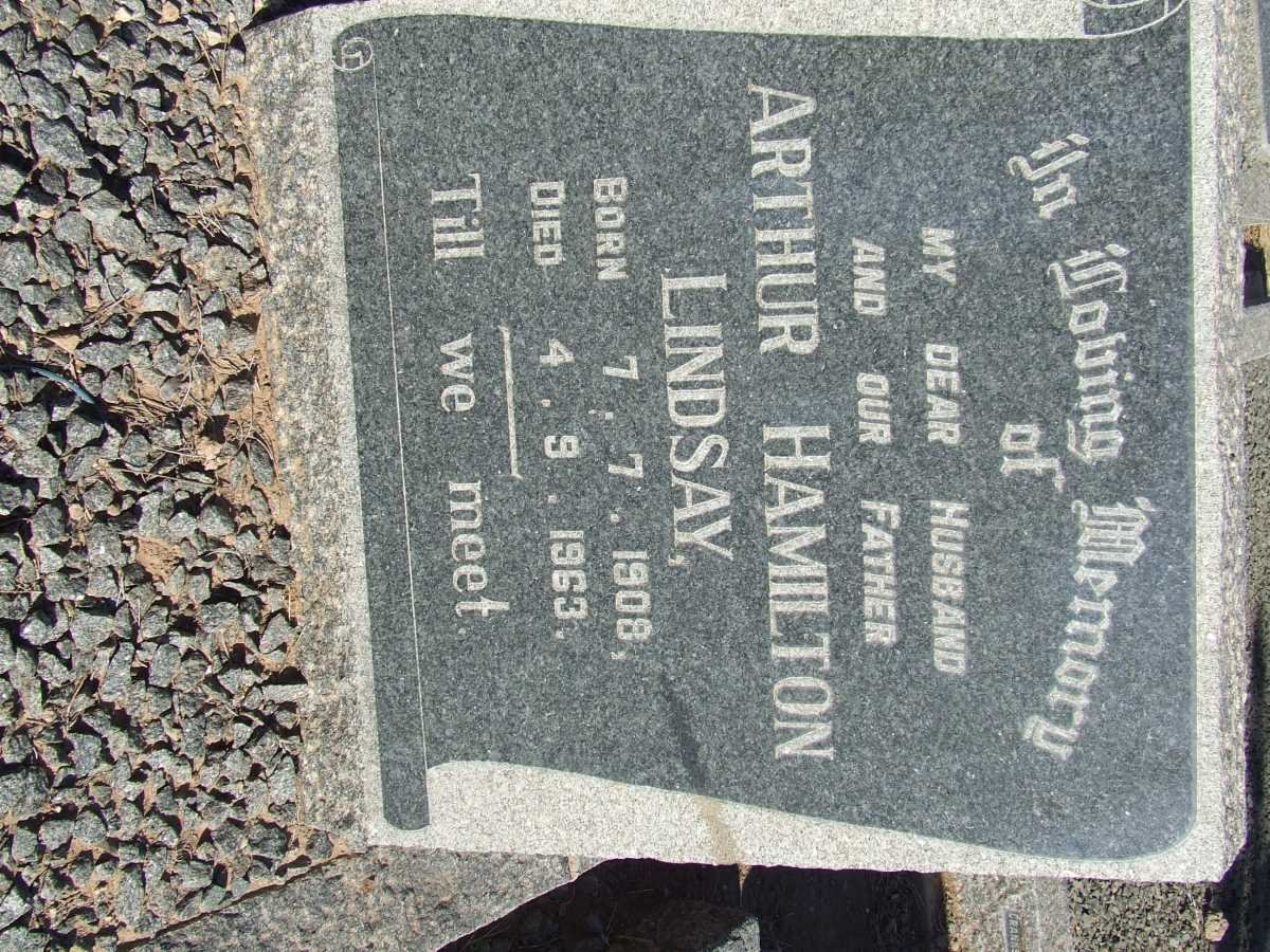 LINDSAY Arthur Hamilton 1908-1963