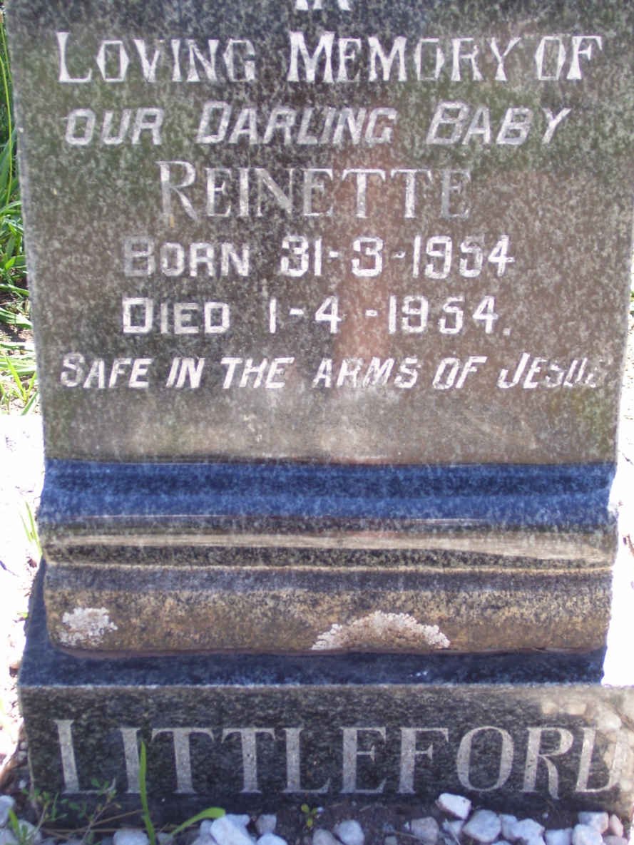 LITTLEFORD Reinette 1954-1954