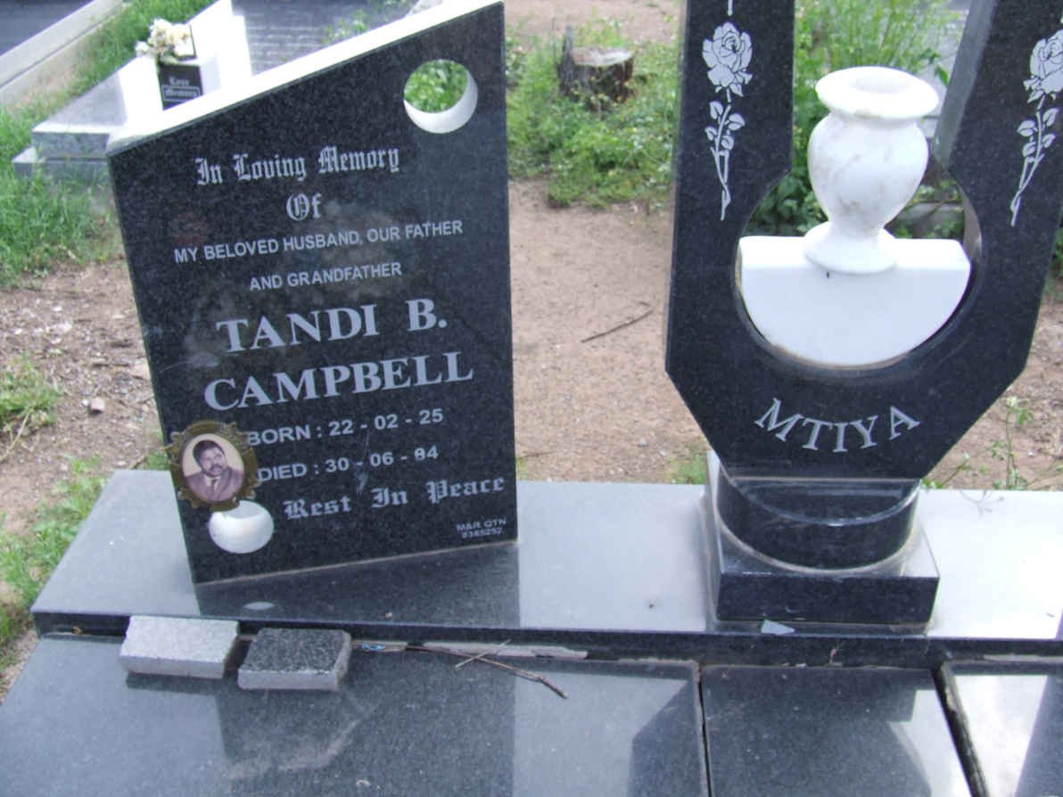 MTIYA Thandi B. Campbell 1925-1984