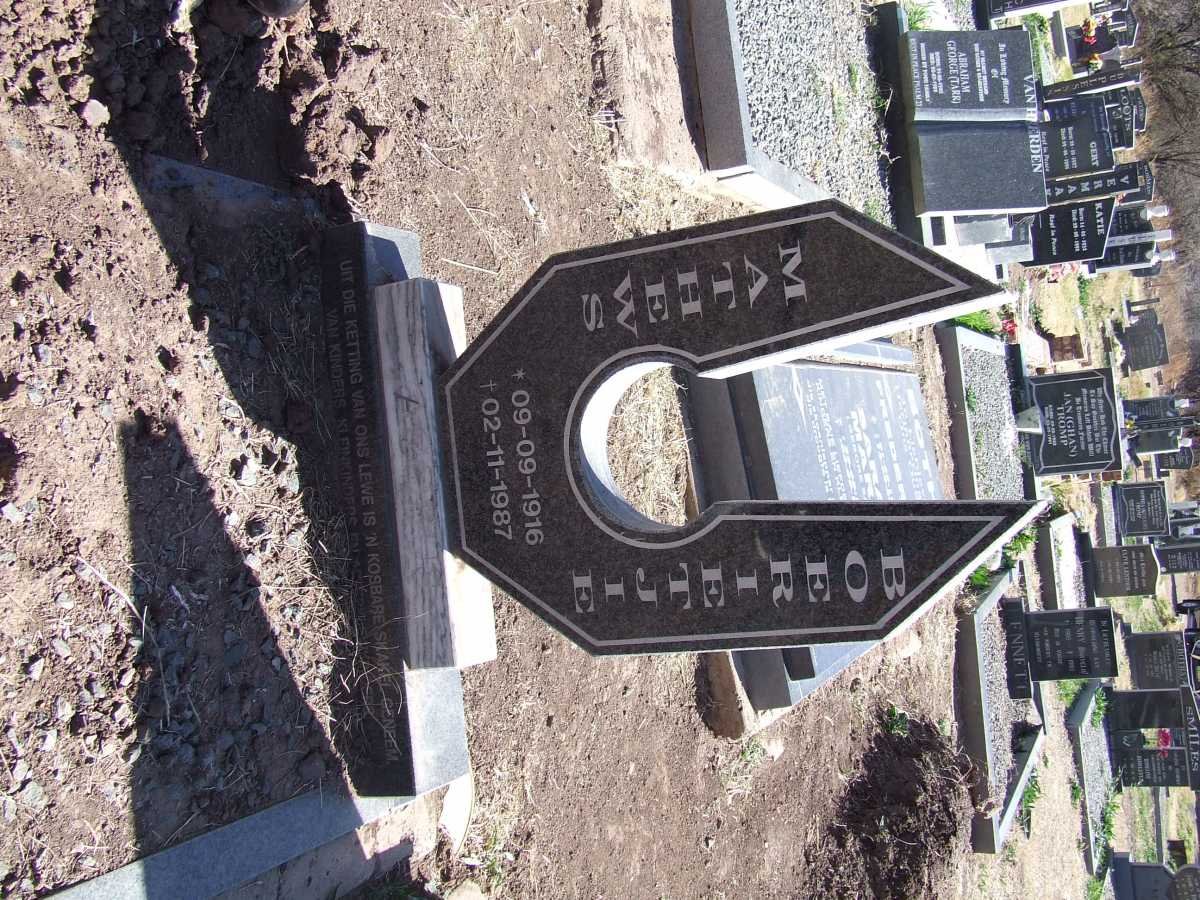 MATHEWS Boerietjie 1916-1987