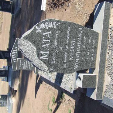 MATA No-Eight Nomathamsanqa 1932-1996