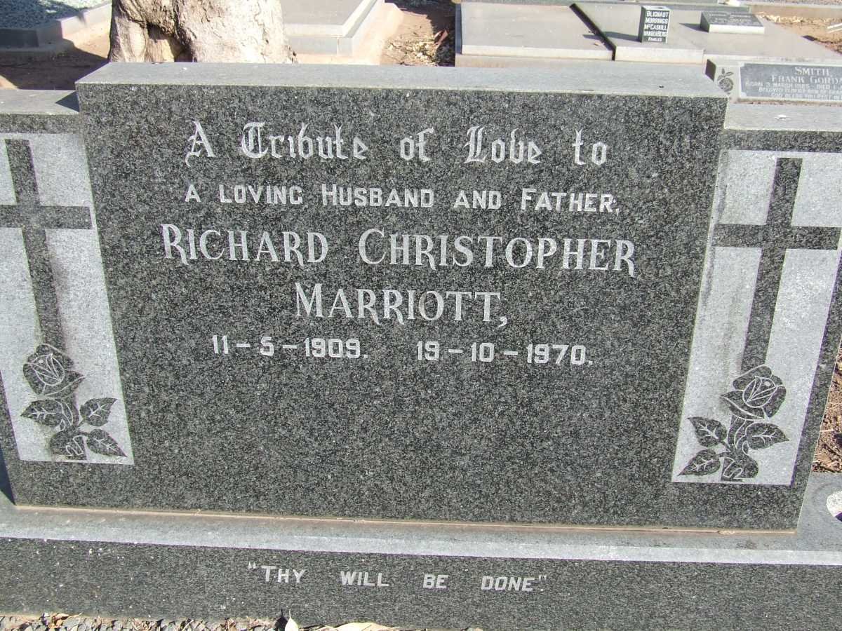 MARRIOTT Richard Christopher 1909-1970