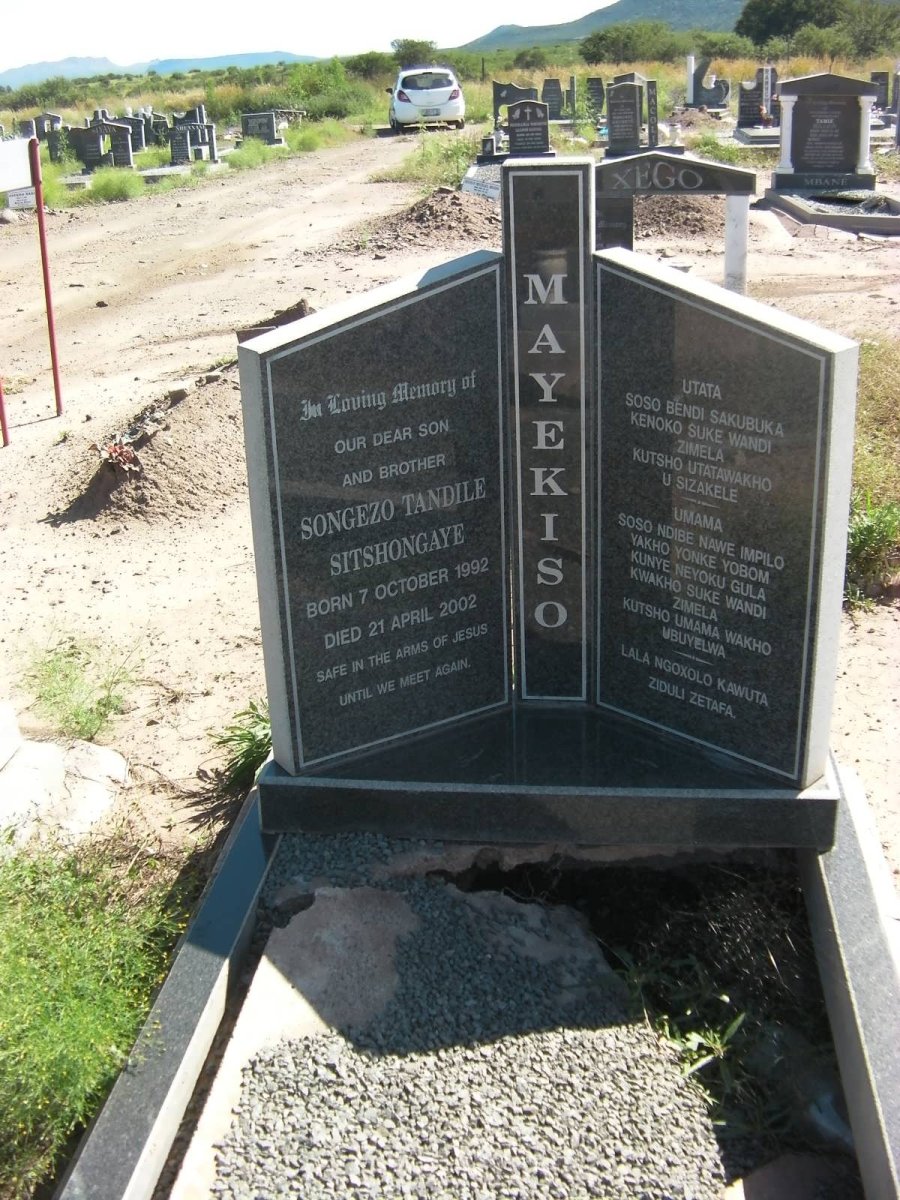 MAYEKISO Songezo Tandile Sitshongaye 1992-2002