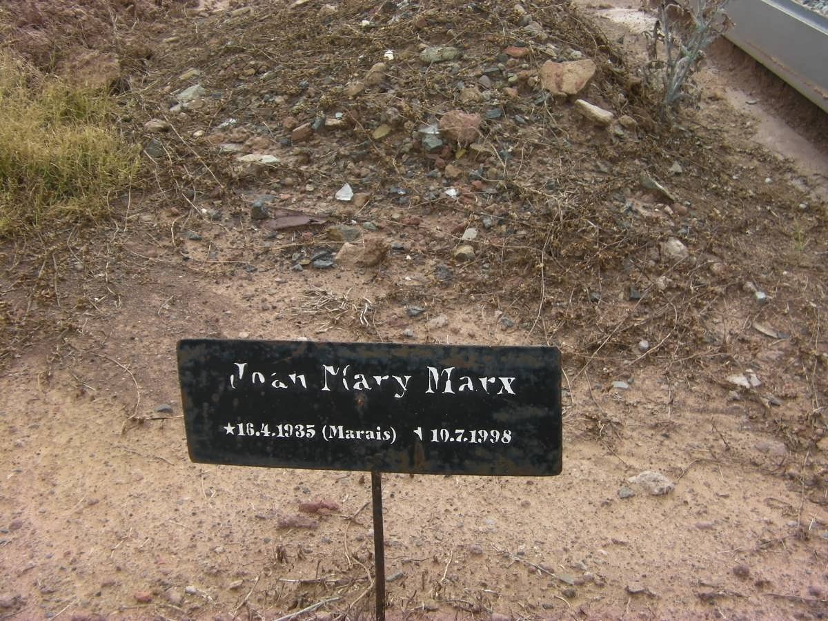 MARX Joan Mary nee MARAIS 1935-1998