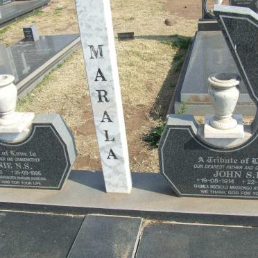 MARALA John S.K. 1914-1994 &amp; Winnie N.S. 1922-1998