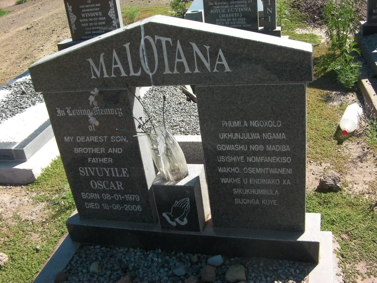 MALOTANA Sivuyile Oscar 1979-2006