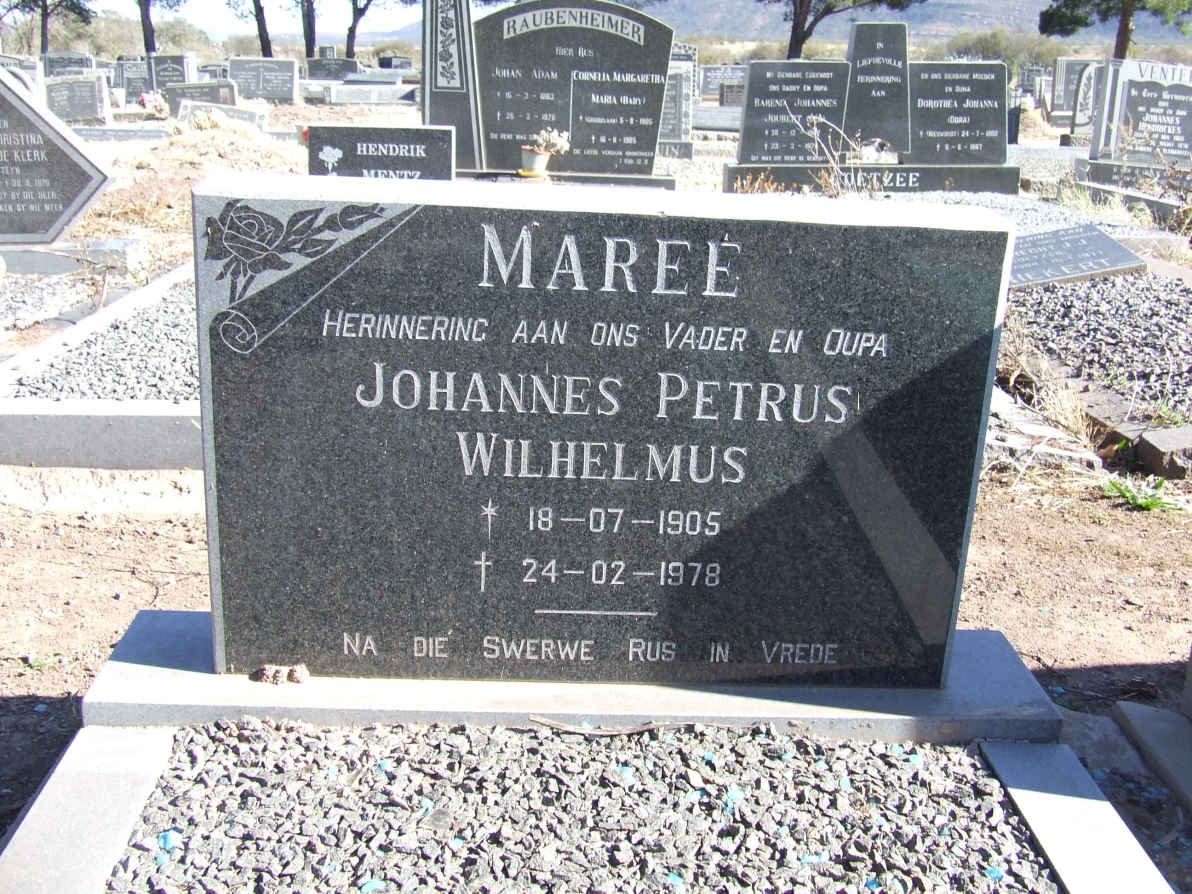 MAREE Johannes Petrus Wilhelmus 1905-1978