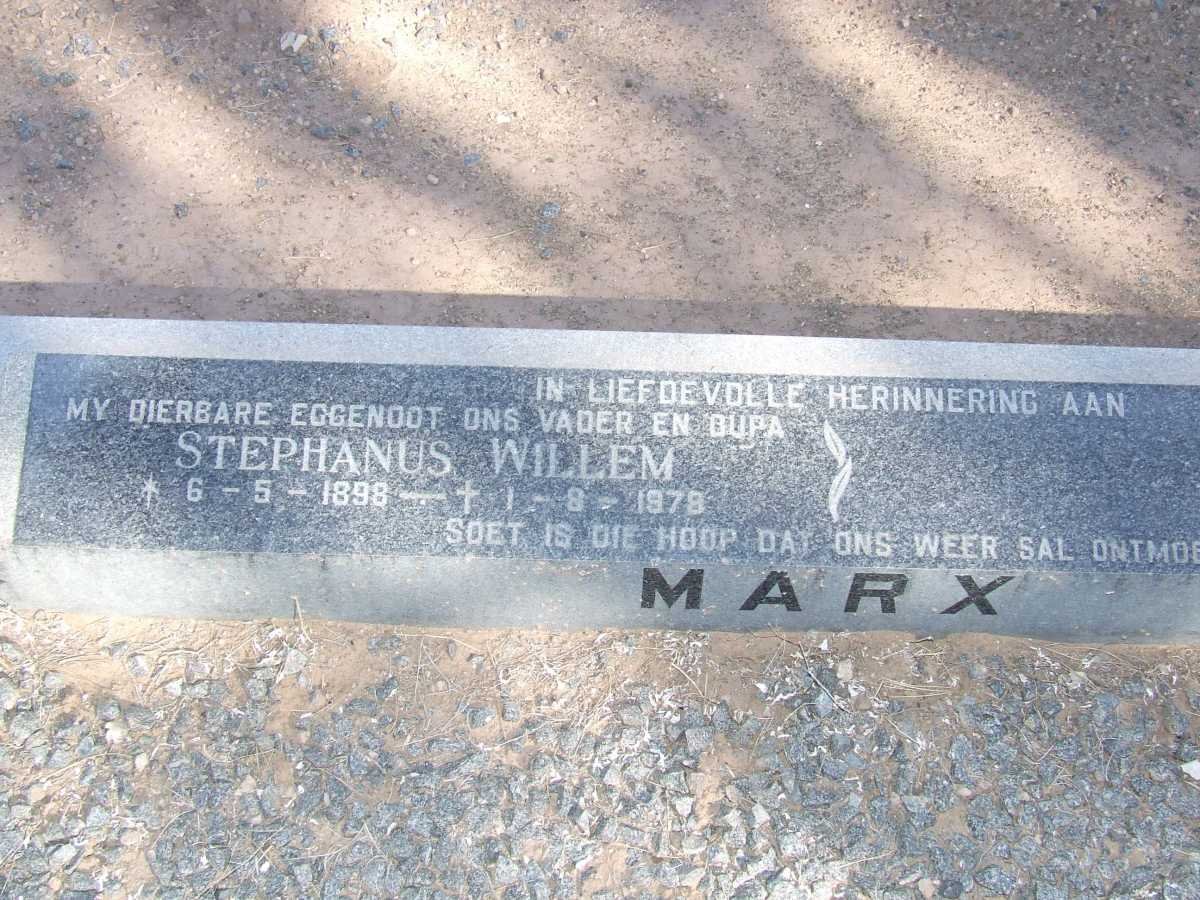 MARX Stephanus Willem 1898-1978