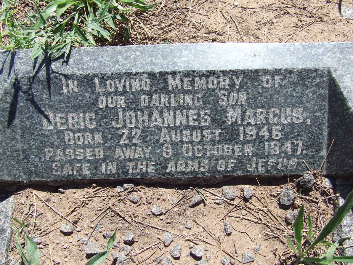 MARCUS Deric Johannes 1946-1947