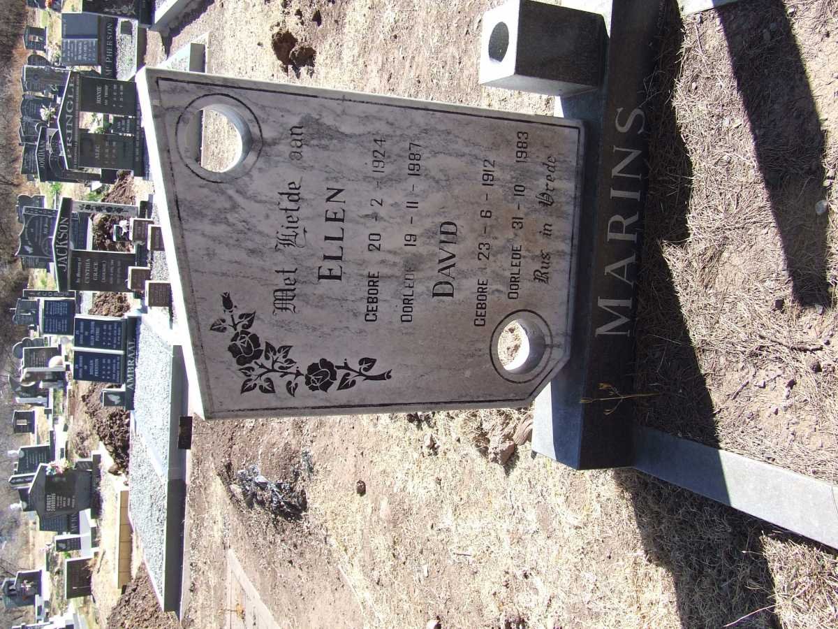 MARINS David 1912-1983 &amp; Ellen 1924-1987