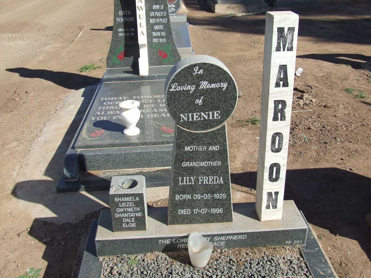 MAROON Lily Freda  1929-1996