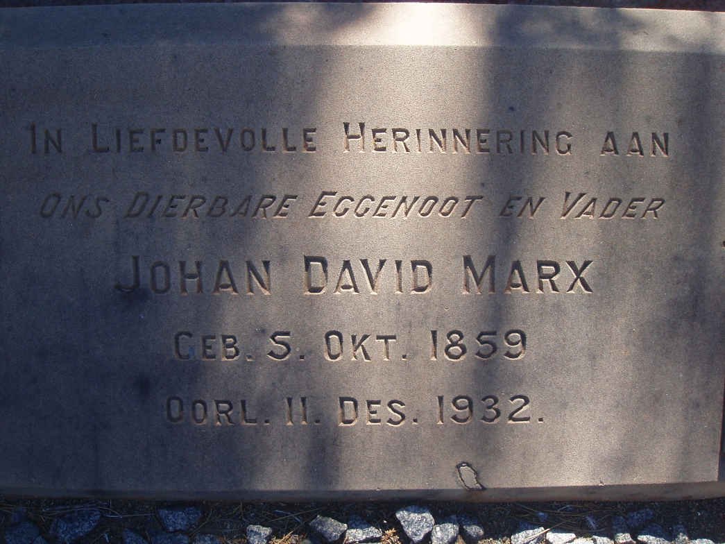 MARX Johan David 1859-1932