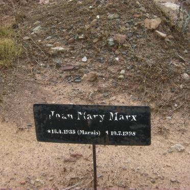 MARX Joan Mary nee MARAIS 1935-1998