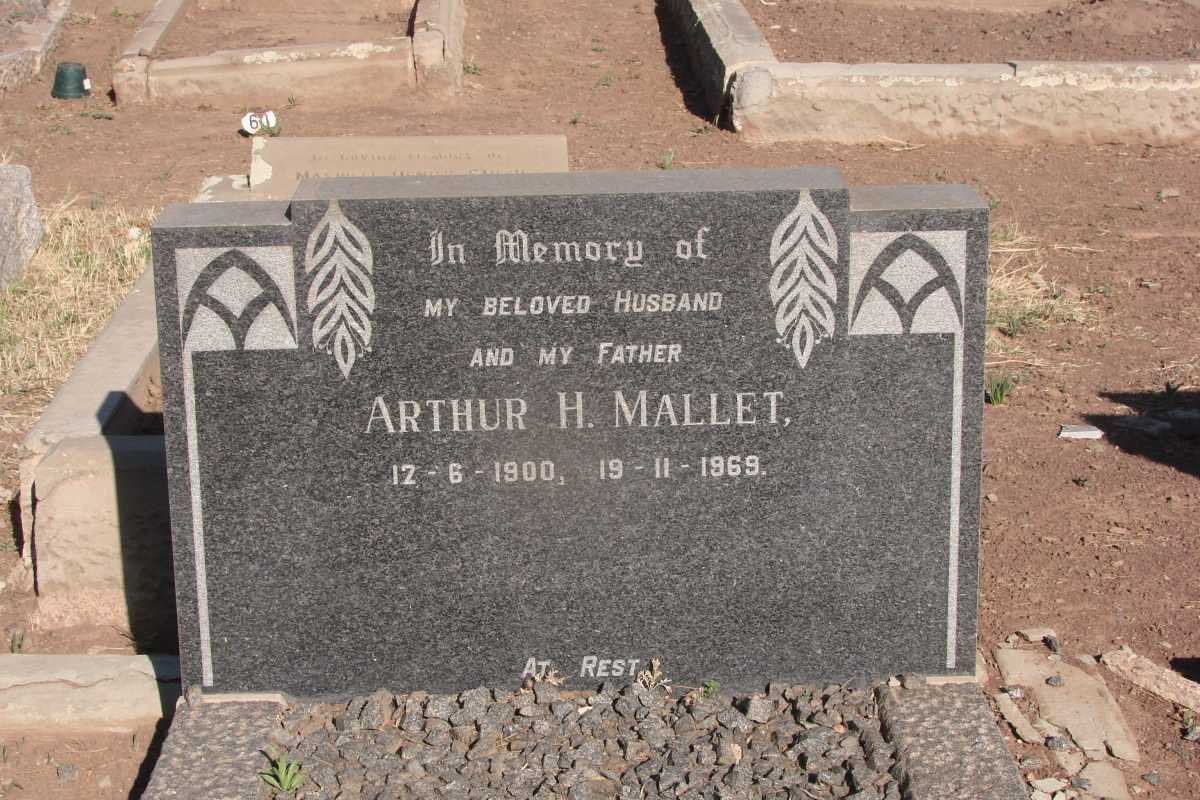 MALLET Arthur H 1900-1969