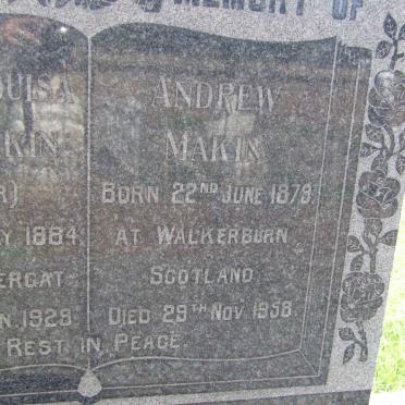 MAKIN Andrew 1879 - 1958