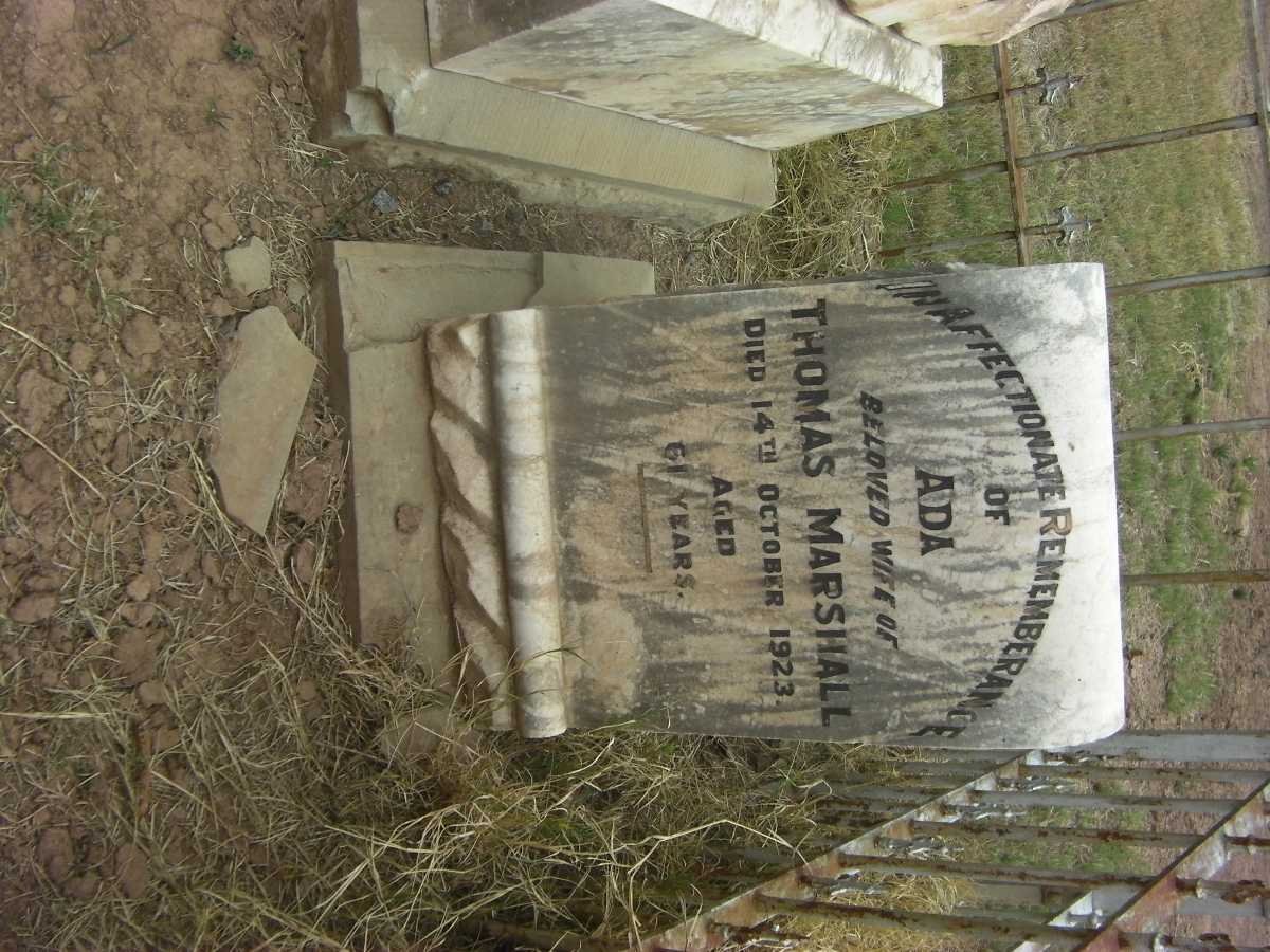 MARSHALL Ada  -1923