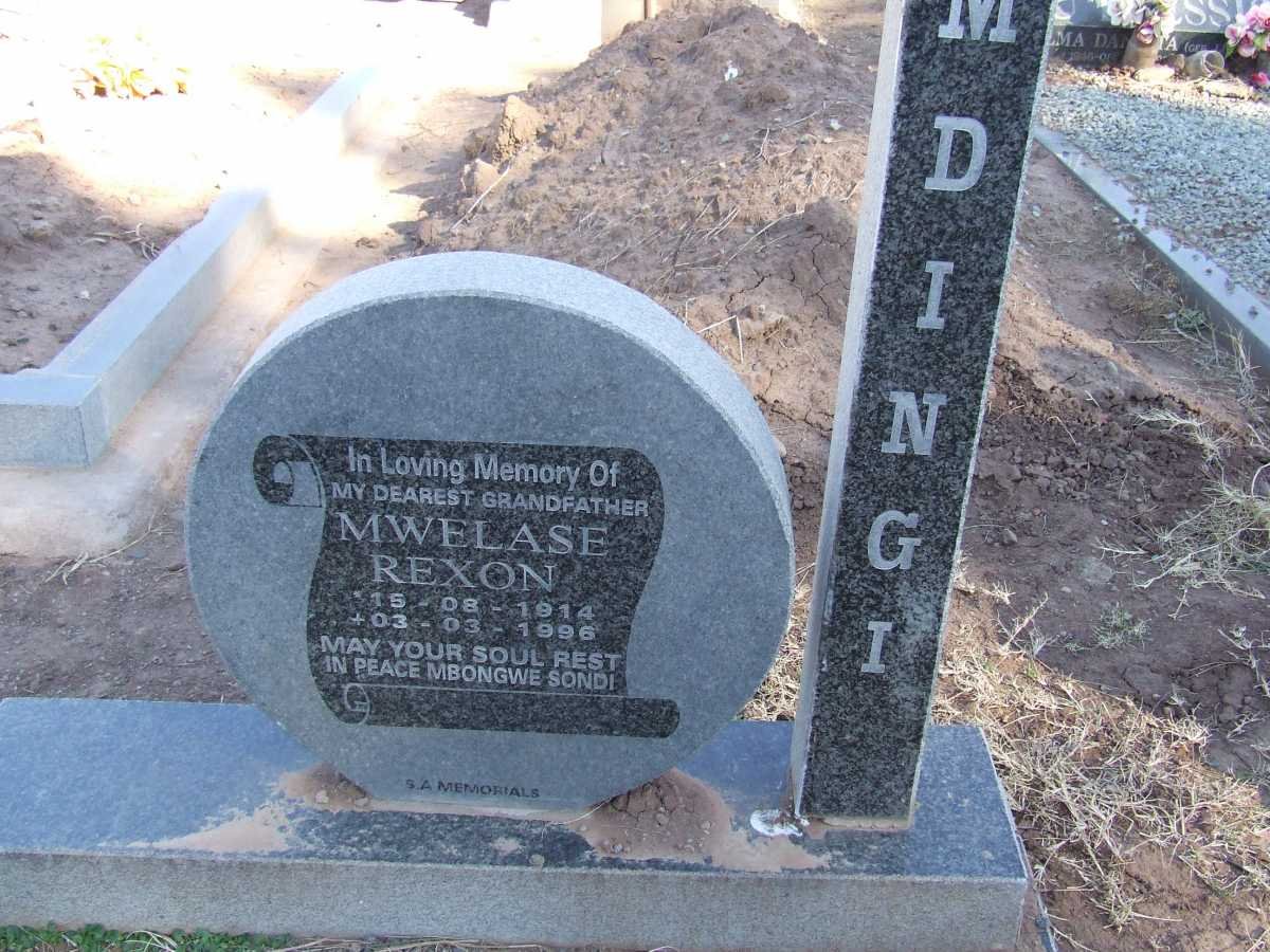 MDINGI Mwelase Rexon 1914-1996