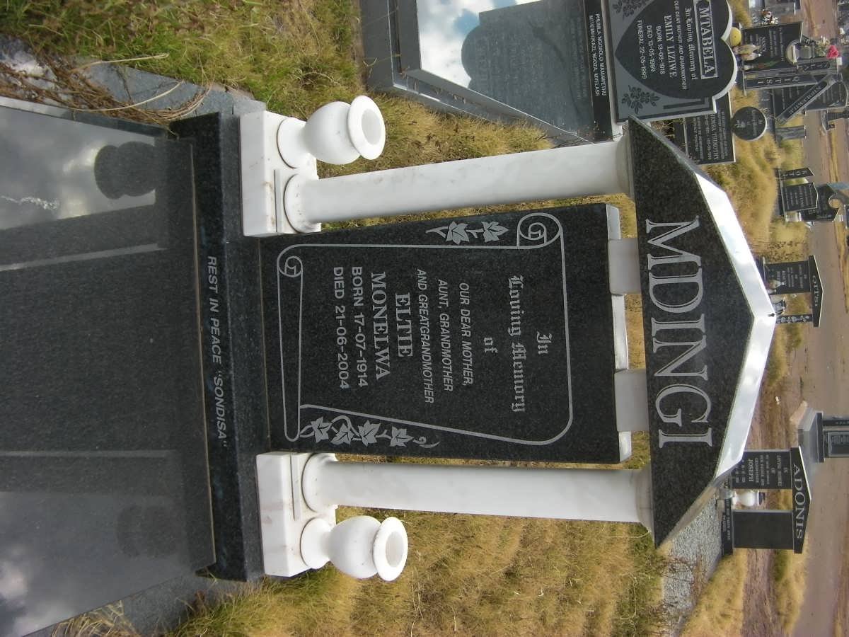 MDINGI Eltie Monelwa 1914-2004
