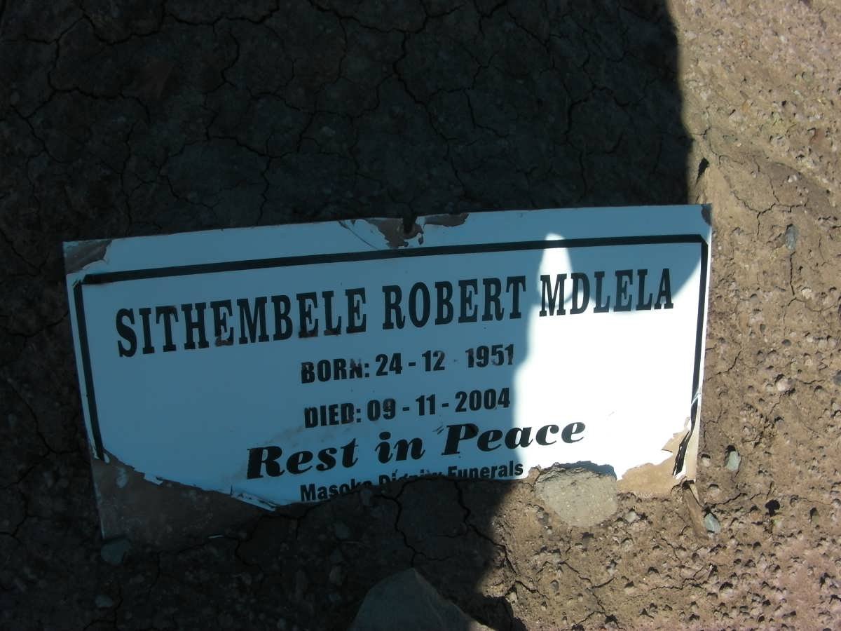 MDLELA Sithembele Robert 1951-2004