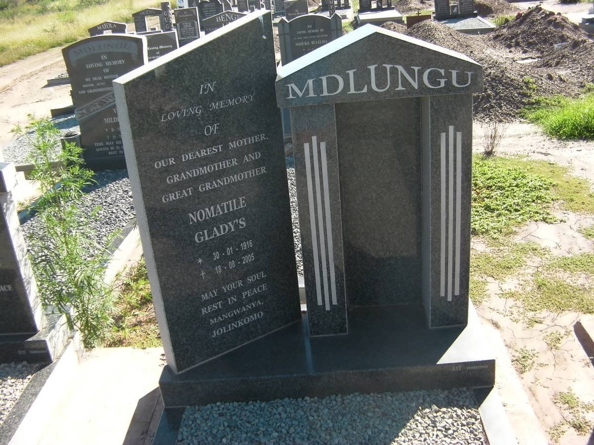 MDLUNGU Nomatile Gladys 1916-2005