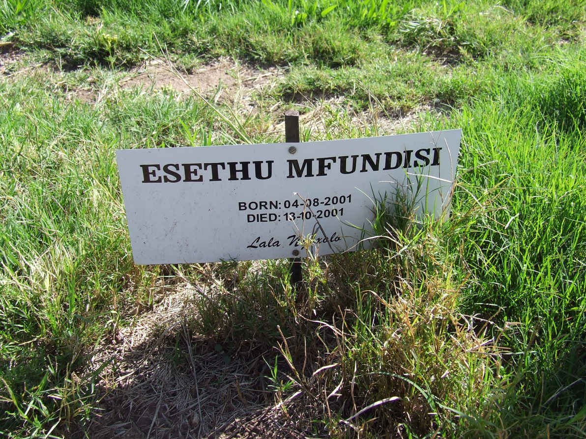 MFUNDISI Esethu 2001-2001