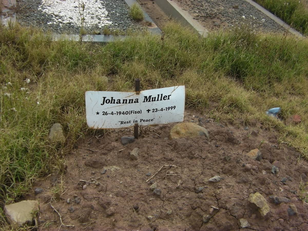 MULLER Johanna nee FISA 1940-1999