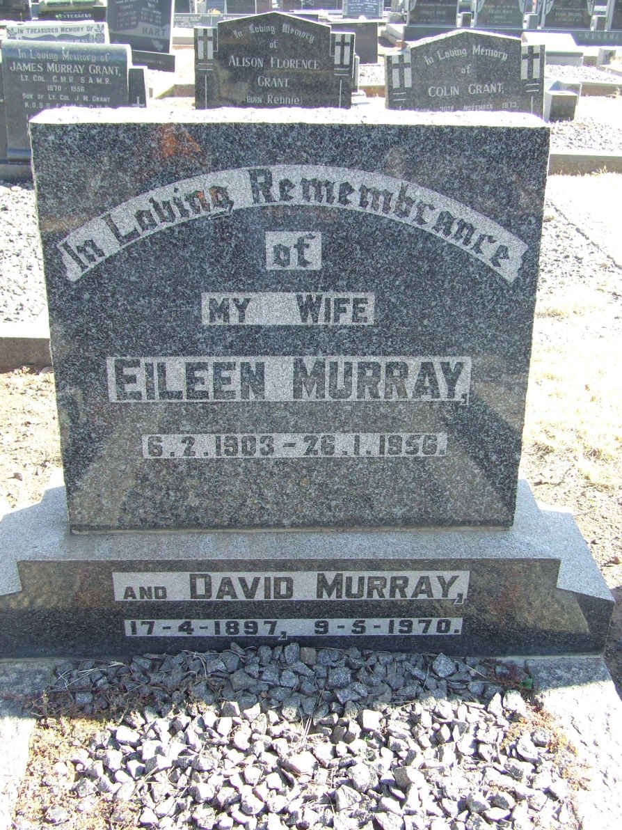 MURRAY David 1897-1970 &amp; Eileen 1903-1956