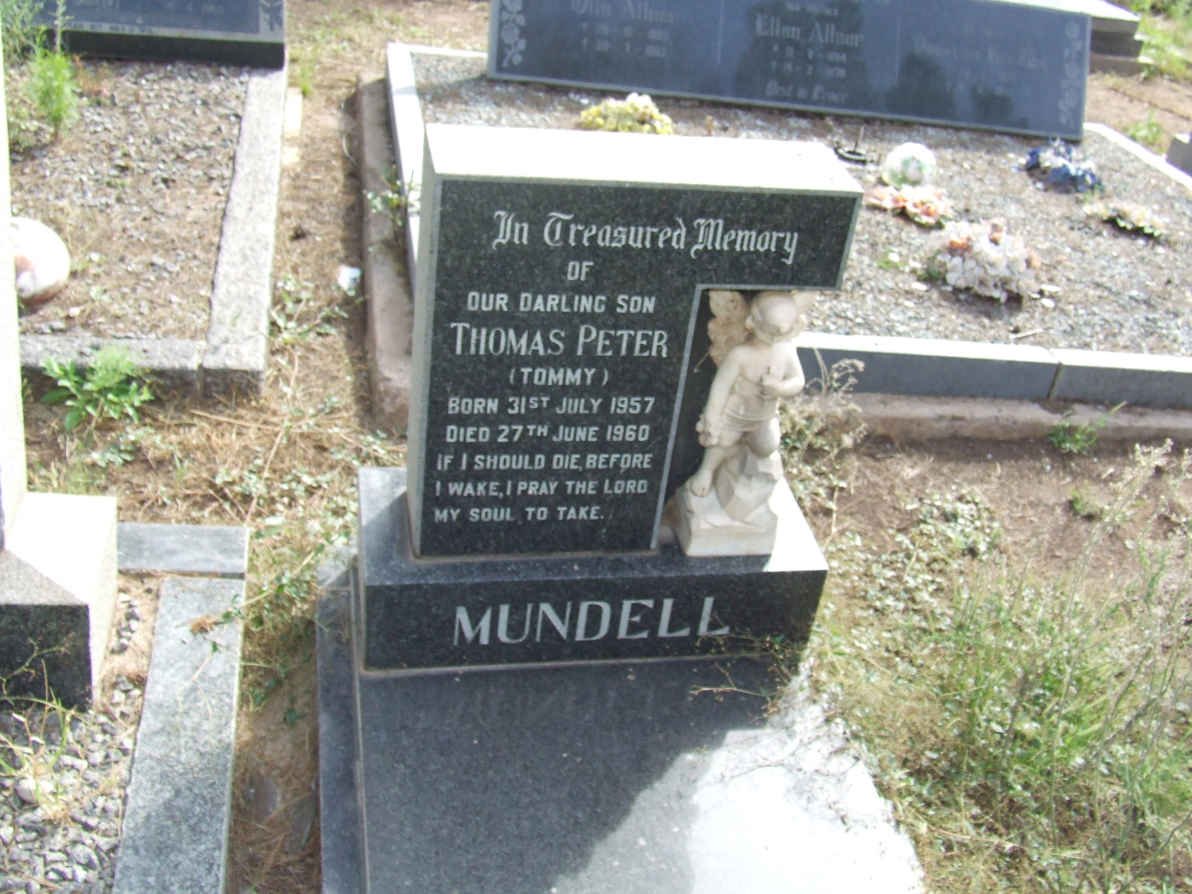 MUNDELL Thomas Peter 1957-1960