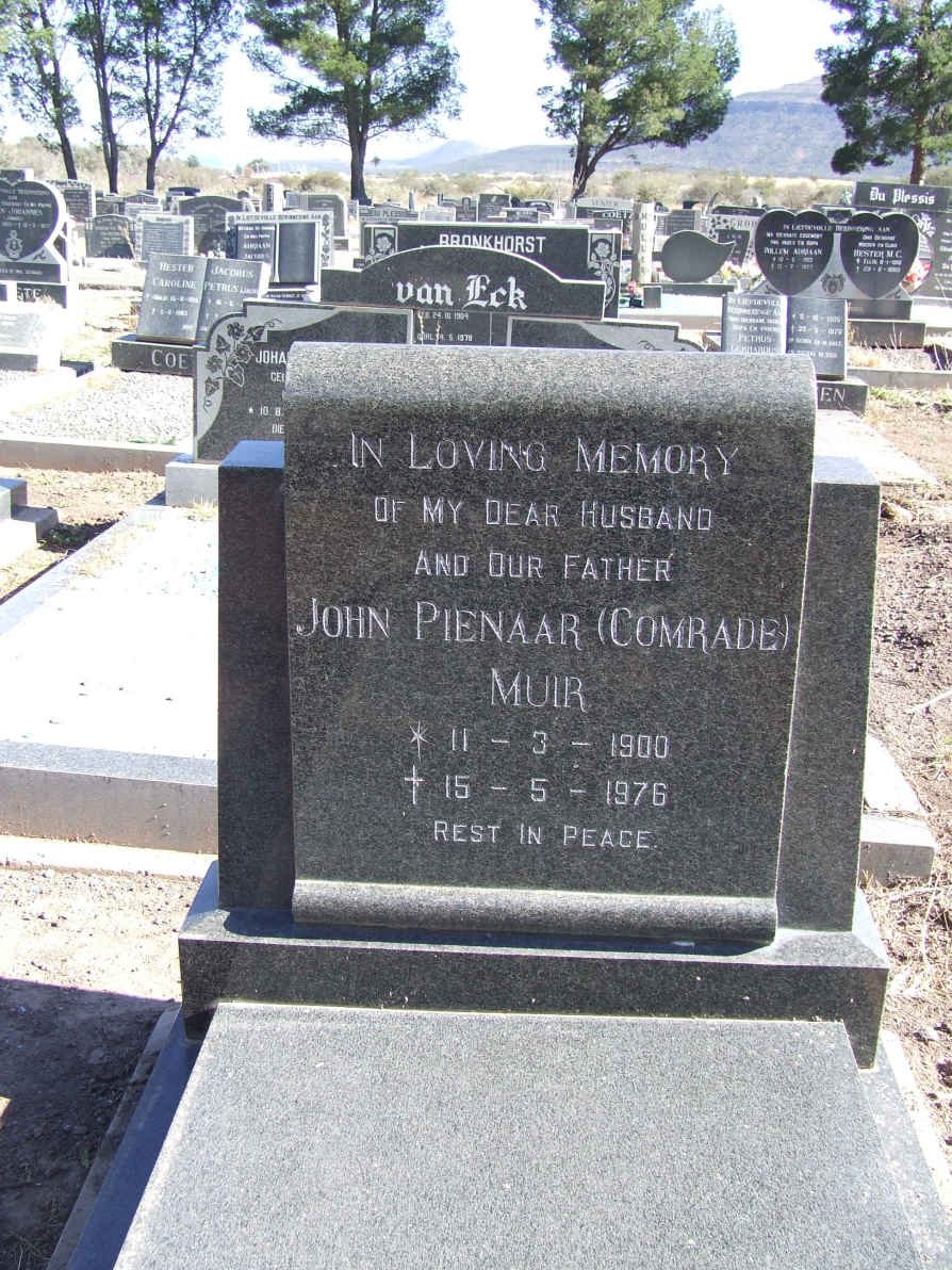 MUIR John Pienaar 1900-1976
