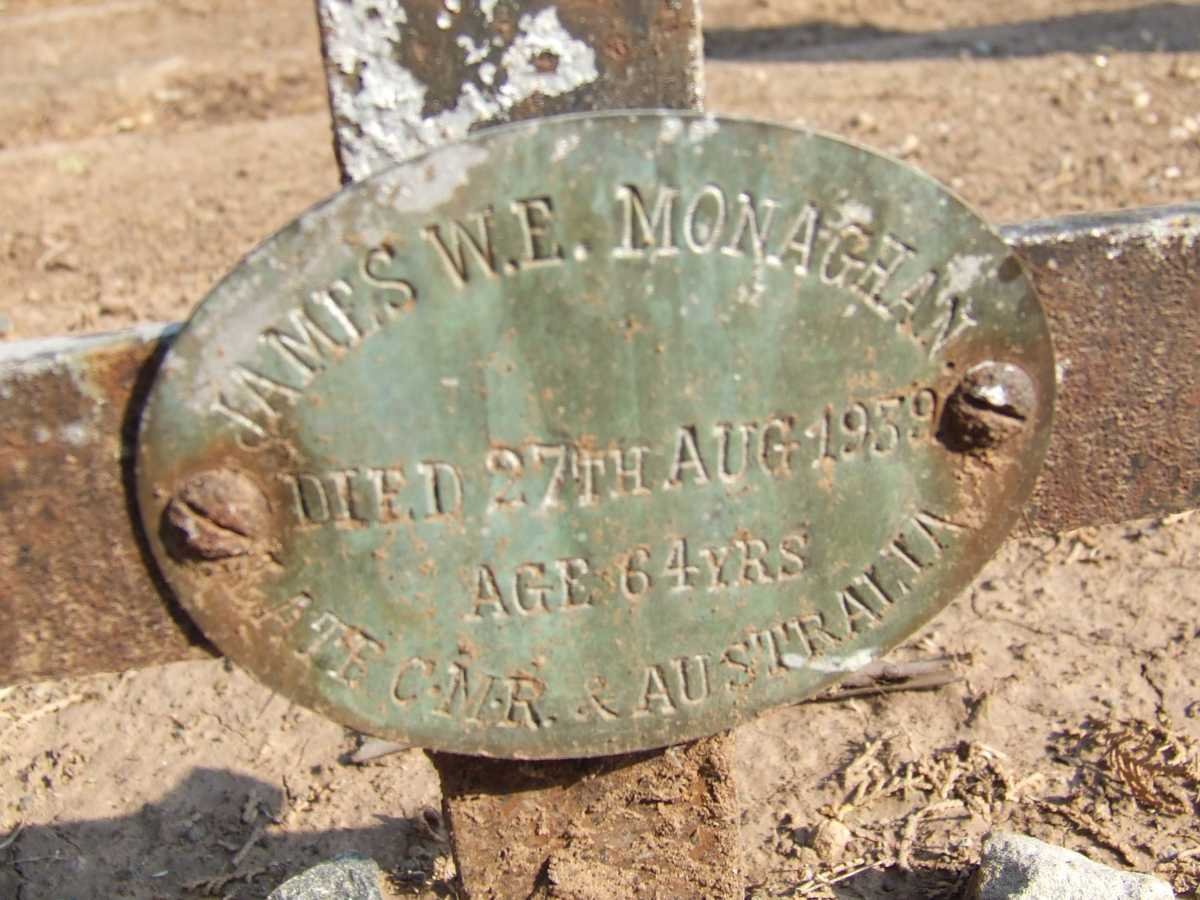 MONAGHAN James W.E. -1939