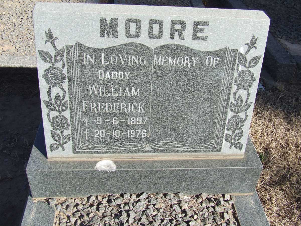 MOORE William Frederick 1897-1976