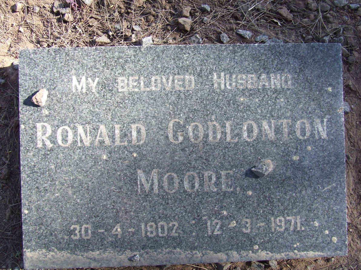 MOORE Ronald Godlonton 1902-1971