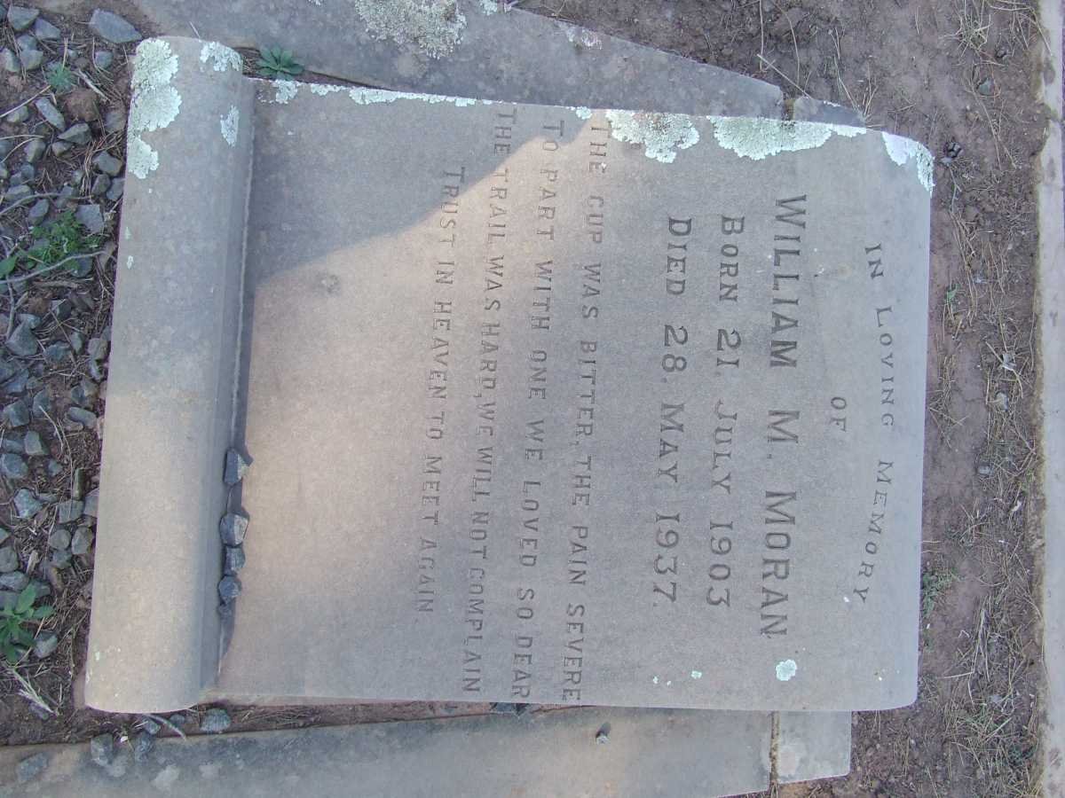 MORAN William M. 1903-1937