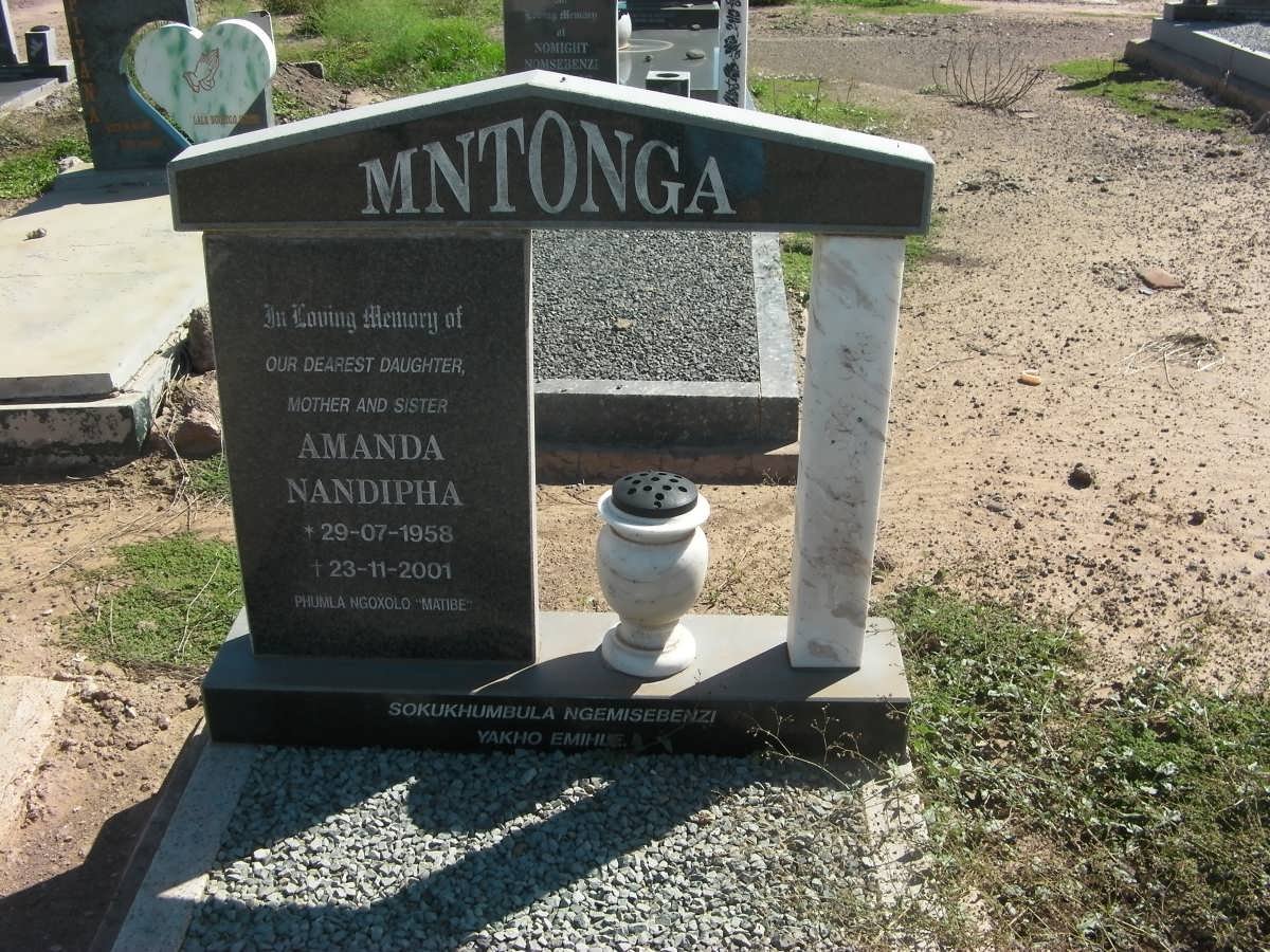 MNTONGA Amanda Nandipha 1958-2001