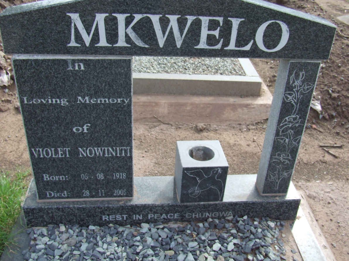 MKWELO Violet Nowiniti 1918-2005