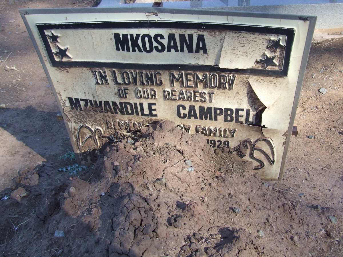 MKOSANA Mzwandile Campbell 1929-