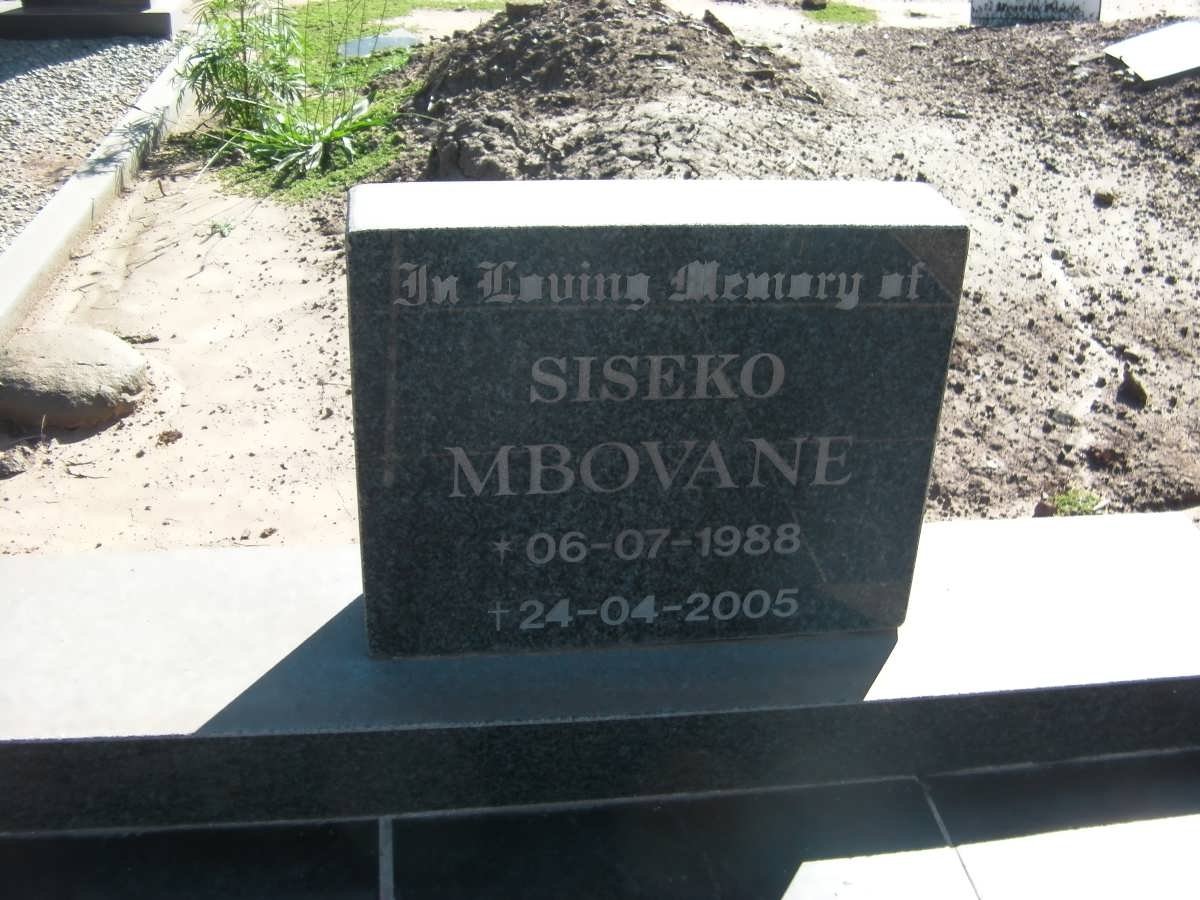 MBOVANE Siseko 1988-2005