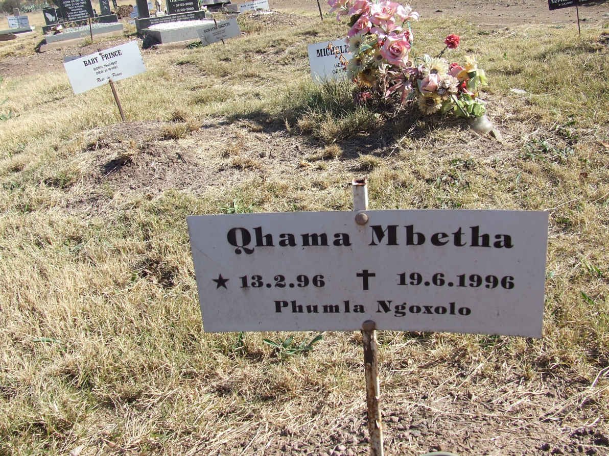 MBETHA Qhama 1996-1996