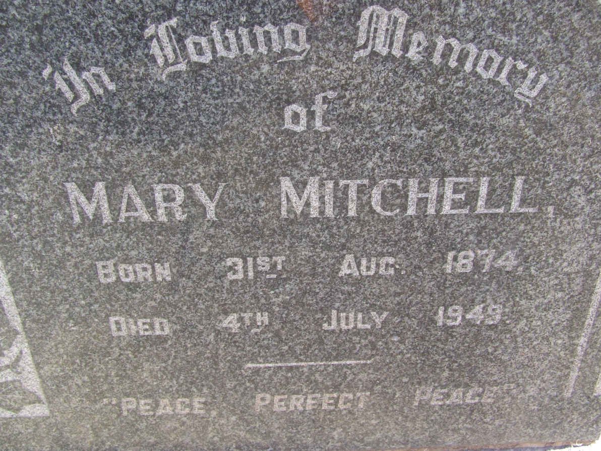 MITCHELL Mary 1874-1949